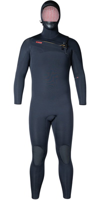 2025 Xcel Männer Infiniti 5/4mm Mit Kapuze Brustreißverschluss Neoprenanzug MN54ZLH4 - Black