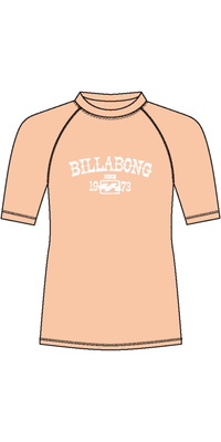 2025 Billabong Junior Surf Dayz Kurzarm-Lycra-Weste EBGWR03004 - Soft Peach