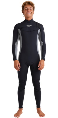 2026 Billabong Männer Absolute Natural 3/2mm Brustreißverschluss Neoprenanzug 24AW191506 - Alloy
