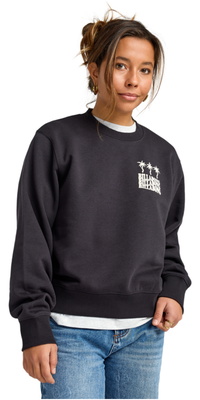 2025 Billabong Frauen Stammbaum Crew Fleece EBJSF00191 - Black Pebble