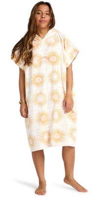 2025 Billabong Frauen Kapuzenhandtuch EBJAA00132 - Salt Kristall