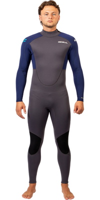 2026 Gul MÃ¤nner Response Natur 3/2mm RÃ¼ckenreiÃŸverschluss Neoprenanzug RE1321-GYBL - Grey / Blue