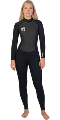 2026 Gul Frauen G-Force 3mm Rückenreißverschluss Neoprenanzug GF1306-B7 - Black