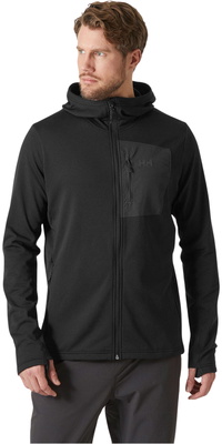 2026 Helly Hansen Männer Versalite Hooded Fleece Jacke 49547 - Black