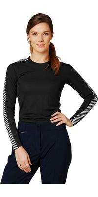 2026 Helly Hansen Frauen HH Lifa Crew Basisschicht 48326 - Black