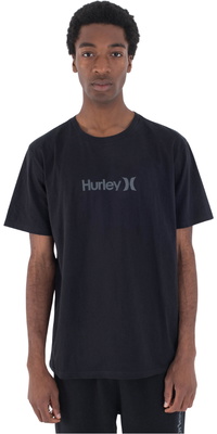 2025 Hurley Mens Organic One & Only Tee MTSAU25OAO - Black Gray