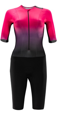 2026 Huub Frauen Collective Trisuit TCWLCRBW - Black / Rose Fade
