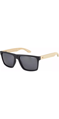2026 ONeill Sunglasses HARWOOD 2.0 ONS-HARWOOD2.0-104P - Black / Bamboo / Smoke Silver Flash
