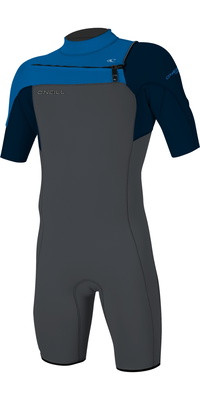 2025 ONeill Junior Hammer 2mm Brustreißverschluss Shorty Neoprenanzug 5413 - Graphite / Abyss / Ocean