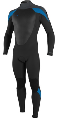 2026 ONeill Männer Epic 3/2mm Rückenreißverschluss Neoprenanzug 4211B - Black / Graphite / Baliblu