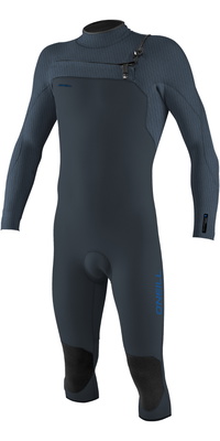 2025 ONeill Mens Hyperfreak 4/3+mm Chest Zip Long Sleeve Overknee Wetsuit 5432 - Dark Orion / Copen Blue