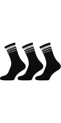 2025 ONeill Sport Socken Streifen 3-Pack 770023 - Black