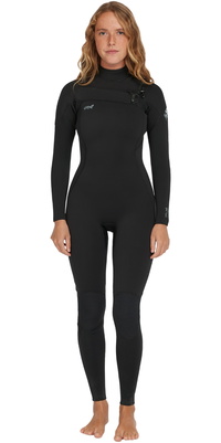 2026 ONeill Womens Epic 3/2mm Chest Zip Wetsuit 5650 - Black / Black