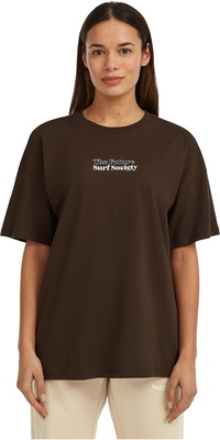 2025 ONeill Frauen Das Future Surf Society-T-Shirt 1850235 - Coffee Bean