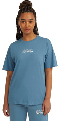2025 ONeill Frauen Das Future Surf Society-T-Shirt 1850235 - Mozart Blue