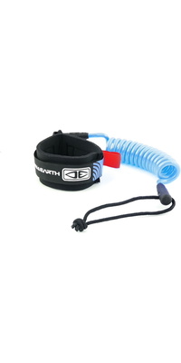 2025 Ocean And Earth Bodyboard Basic Handgelenksleine Mit Spiralkabel SBBA03BLU - Blue