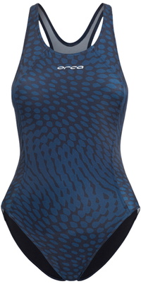 2025 Orca Frauen Core One Piece Badeanzug MS51 - Deep Blue Print