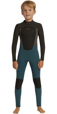 2026 Quiksilver Kleinkind Prologue 3/2mm R&uuml;ckenrei&szlig;verschluss Neoprenanzug EQKW103015 - Midnight Turquoise