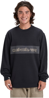 2025 Quiksilver Männer CB Crewneck Fleece EQYFT05152 - Black