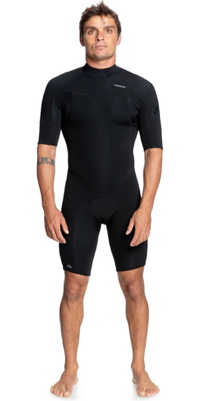 2026 Quiksilver Mens Everyday Sessions 2/2mm Back Zip Springsuit Wetsuit EQYW503037 - Black