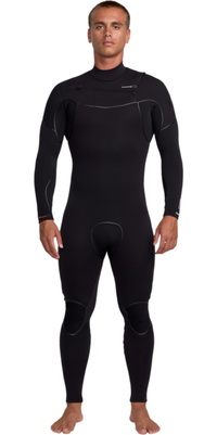 2025 Quiksilver Männer Marathon Sessions 5/4/3mm Brustreißverschluss Neoprenanzug 25AW213504 - Black