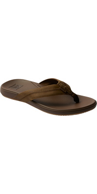2026 Reef M&auml;nner Flip-Flops Cushion Phantom Leather 2.0 CJ6205 - Toffee