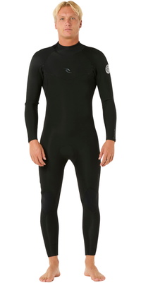 2026 Rip Curl Männer Dawn Patrol 5/3mm Rückenreißverschluss Neoprenanzug 16SMFS - Black