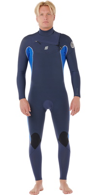 2025 Rip Curl Mens Dawn Patrol 5/3mm Chest Zip Wetsuit 16PMFS - Electric Cobalt