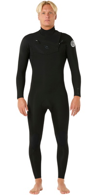 2026 Rip Curl Mens Dawn Patrol Pro 5/3mm Chest Zip Wetsuit 17WMFS - Black