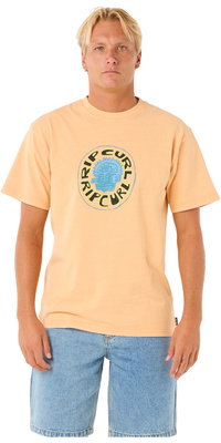 2025 Rip Curl Männer Raw Energy Visions Tee 0OGMTE - Mandarin Zest