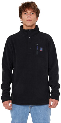 2025 Rip Curl Mens Search Polar Fleece Crew 05QMFL - Black