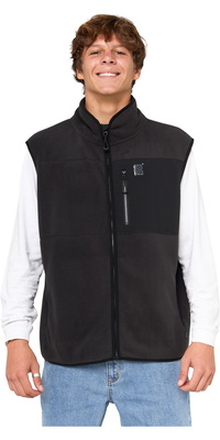 2025 Rip Curl Männer Search Polar Fleece Vest 09YMFL - Black