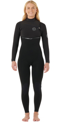 2026 Rip Curl Frauen E-Bomb 3/2mm Brustreißverschluss Neoprenanzug 16RWFS - Black