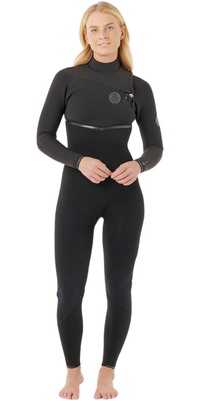 2026 Rip Curl Frauen E-Bomb 4/3mm Brustreißverschluss Neoprenanzug 16NWFS - Black