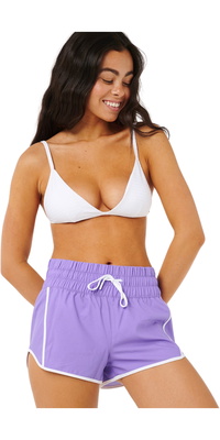 2025 Rip Curl Frauen High Waist Retro 3 Volley Shorts 01QWBO - Purple