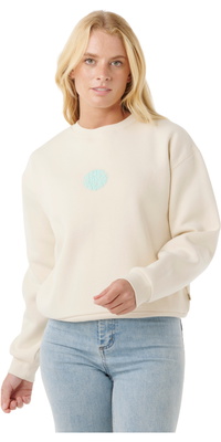 2025 Rip Curl Frauen Icons Of Surf Entspannt Crew 09SWFL - Shell