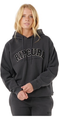 2025 Rip Curl Frauen Varsity Hoodie 08HWFL - Washed Black