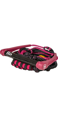 2026 Ronix Frauen Silicone Stretch Surf Rope With Handle RA-PK-WS-BU4-RE - Merlot