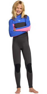 2026 Roxy Junior Prologue+ 4/3mm Rückenreißverschluss Neoprenanzug 26RW213508 - Cobalt