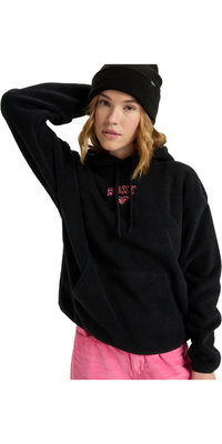 2025 Roxy Frauen Cool Calling Polar Fleece Hoodie ERJPF03221 - Anthracite