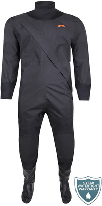 Runswick Unisex-Trockenanzug Typhoon 2025 Mit Fronteinstieg, Modell 100194  Black