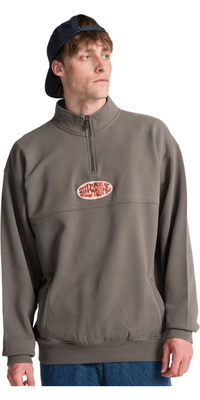 2026 Billabong Mens Core Lord Half Zip Sweatshirt EBYFT00164 - Pewter