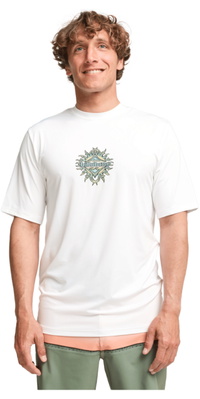 2026 Billabong M&auml;nner Solar Flare  Locker Sitzendes, Kurzärmeliges Lycra-Trikot EBYWR03028 - White
