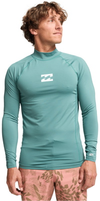 2026 Billabong Männer Waves All Day Long Sleeve Lycra-Weste EBYWR00102 - Sea Green