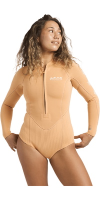 2026 Billabong Frauen Salty Dayz Natural 2mm Langärmel Frühlingsanzug Neoprenanzug 24BW193503 - Tangerine