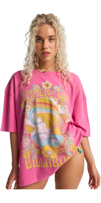 2026 Billabong Frauen Summer Of Love Tee EBJZT00592 - Guava