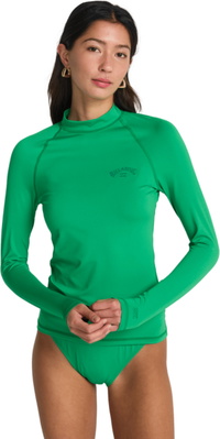 2026 Billabong Frauen Tropical Surf Langarm-Lycra-Weste EBJWR03014 - Summer Green