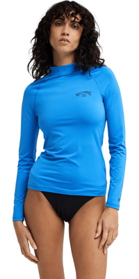 2026 Billabong Frauen Tropical Surf Langarm-Lycra-Weste EBJWR03014 - True Blue