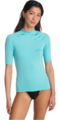 2026 Billabong Frauen Tropisches Surf-Lycra-Shirt Mit Kurzen Ärmeln EBJWR03041  Ocean Eyes