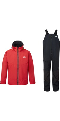2026 Gill M&auml;nner OS3 Coastal Segelanzug OS33JOS33T  Rot / Black